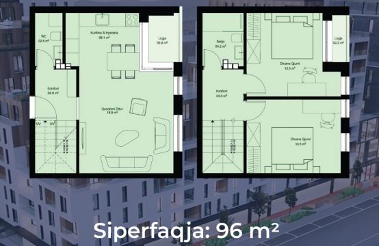 Duplex  4/5 në Prishtinë-Velani